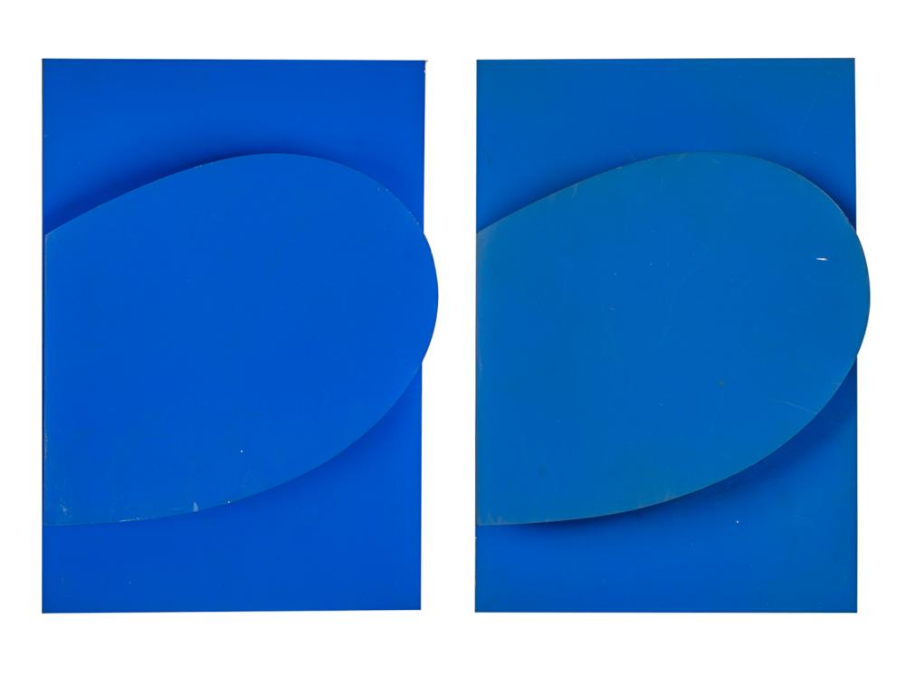 Appraisal: AFTER ELLSWORTH KELLY BLUE ON BLUE commissioned by the Marcia