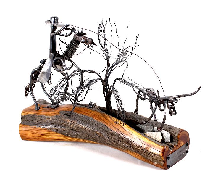 Appraisal: Range Obstacles Iron Sculpture by Danny Halverson Available for your