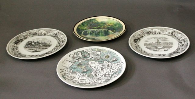 Appraisal: A Doulton Burslem souvenir plate depicting the weeping rock at