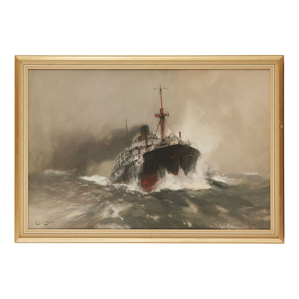 Appraisal: FRANK HENRY MASON BRITISH - ROUGH SEAS signed gouache cm