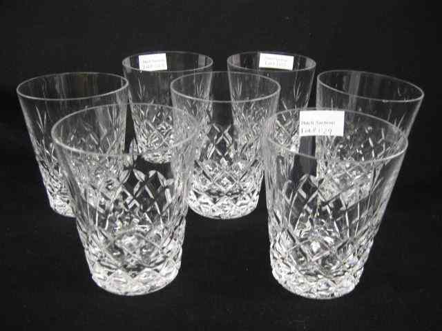 Appraisal: Cut Crystal Double Old Fashion Glasses - '' excellent