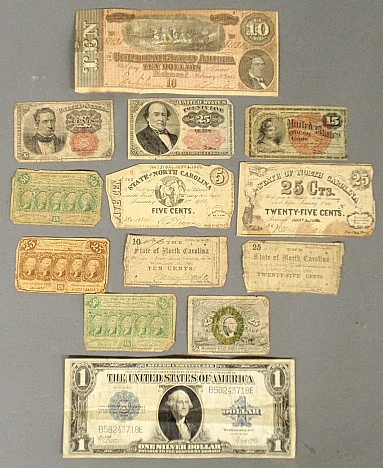 Appraisal: - American paper currency- Richmond Virginia Confederate bill four North