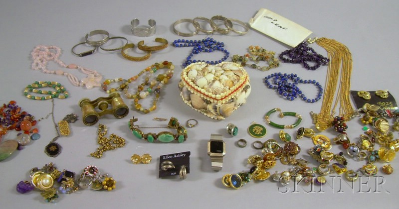 Appraisal: Large Group of Sterling Silver and Assorted Costume Jewelry including