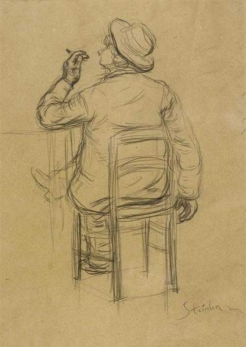 Appraisal: STEINLEN TH OPHILE ALEXANDRE Lausanne - Paris Study of a