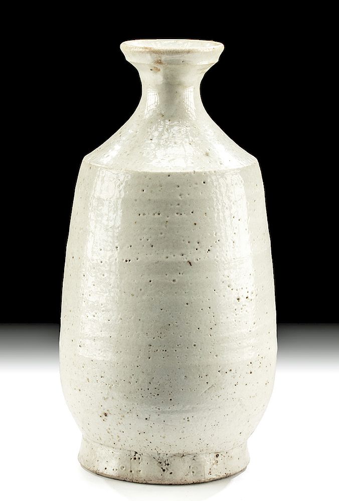 Appraisal: Korean Yi Dynasty Glazed Pottery Wine Bottle Holiday Shipping Deadlines