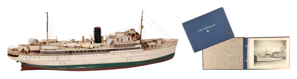 Appraisal: LARGE MODEL OF THE SHIP NEW NORTHLAND FIRST HALF OF