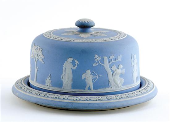 Appraisal: Wedgwood Jasperware cheese keeper th century cover with knop handle