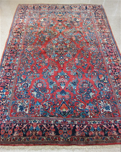 Appraisal: SEMI-ANTIQUE PERSIAN SAROUK CARPET Arak Province northeastern Iran overall floral