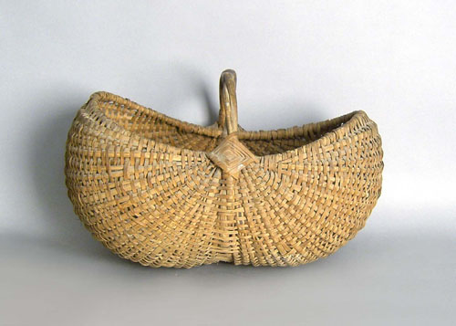 Appraisal: Buttocks basket late th c h dia