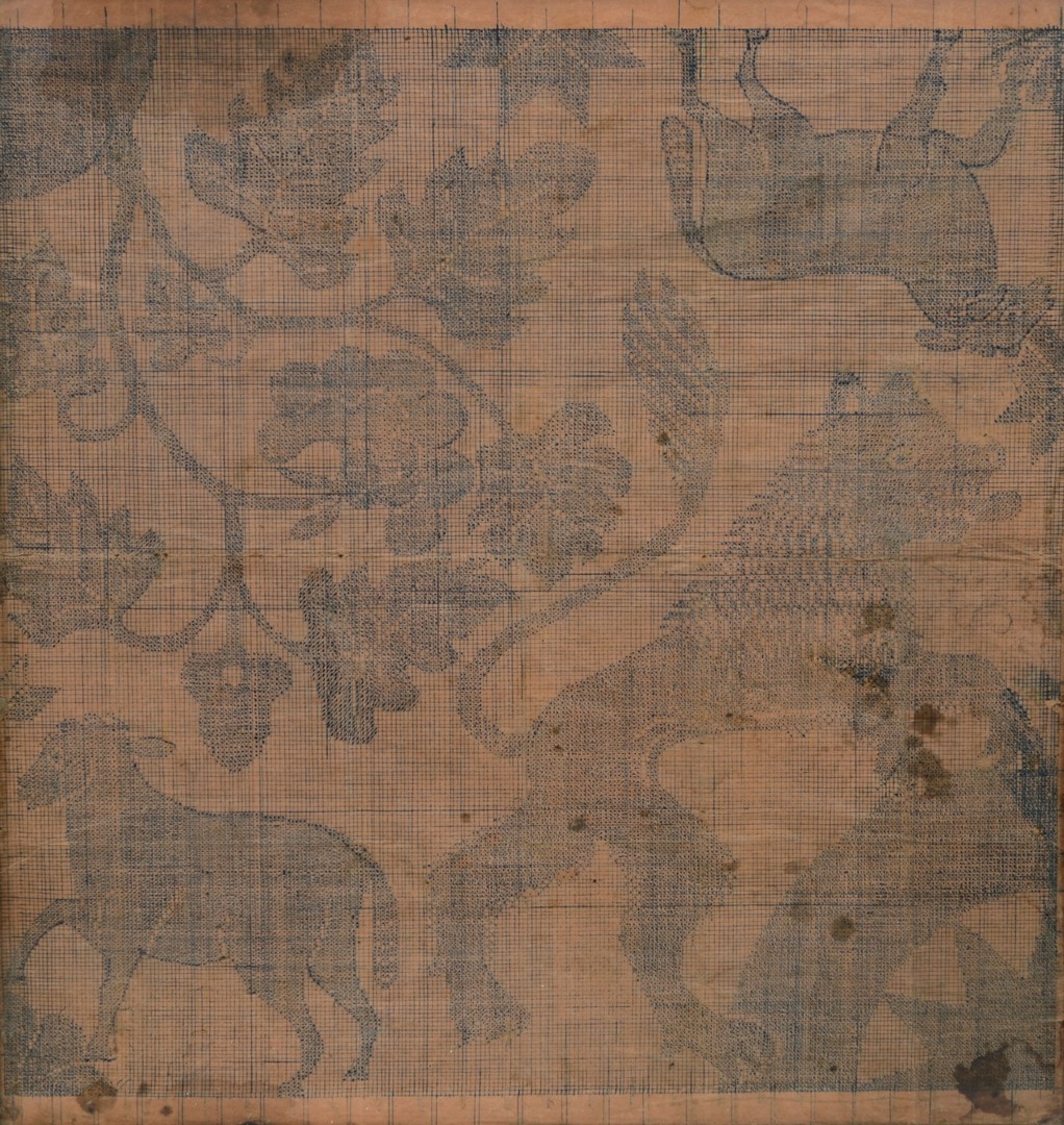 Appraisal: Early th Century Ohio Pattern for Zoar woven quilt ink