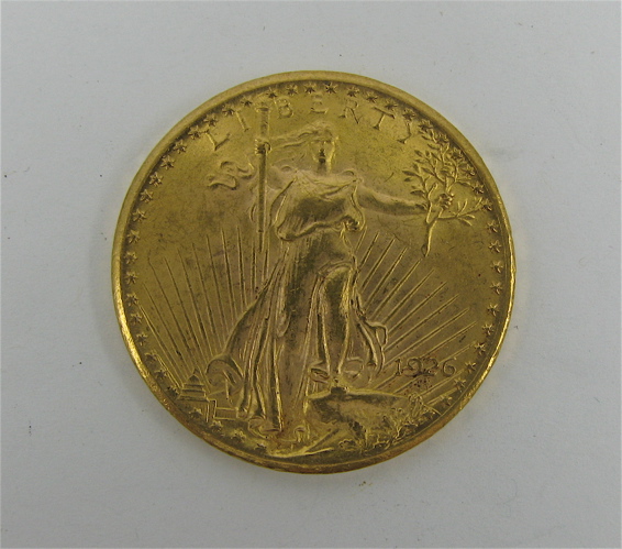 Appraisal: U S TWENTY DOLLAR GOLD COIN St Gaudens type -P