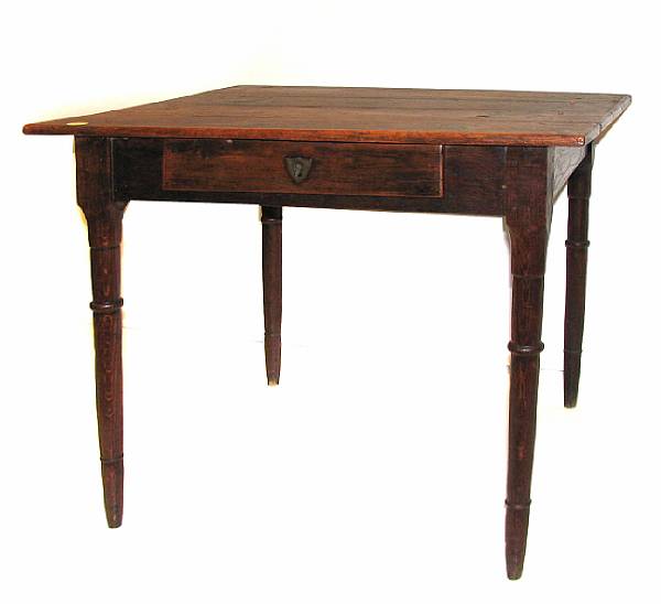 Appraisal: A th century oak side table height in width in