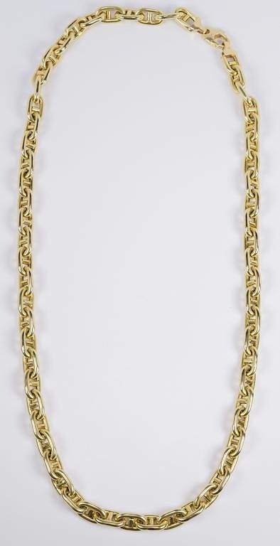 Appraisal: K Heavy Gucci Link Necklace grams K yellow gold Gucci