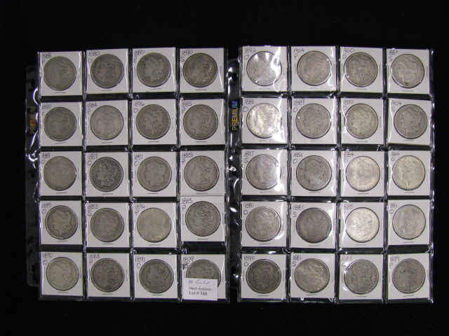 Appraisal: Morgan Silver Dollars to mixed V G to A U