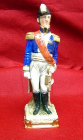 Appraisal: DRESDEN FIGURINE - NAPOLEON'S MARSHALL - BERTRAND