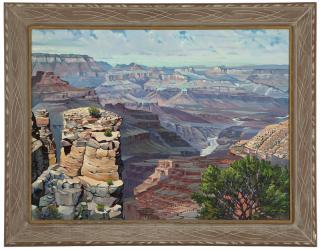 Appraisal: Raymond Dushane Interior of the Grand Canyon signed and dated