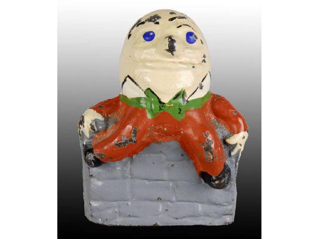 Appraisal: Humpty Dumpty Cast Iron Doorstop Description Full-figure Condition EXCELLENT Size