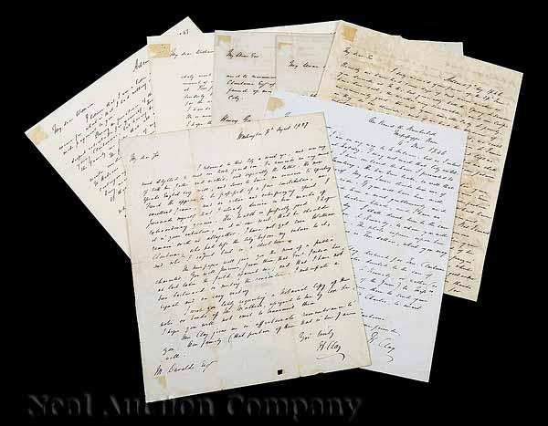 Appraisal: A Group of Seven Autograph Letters Signed by Henry Clay