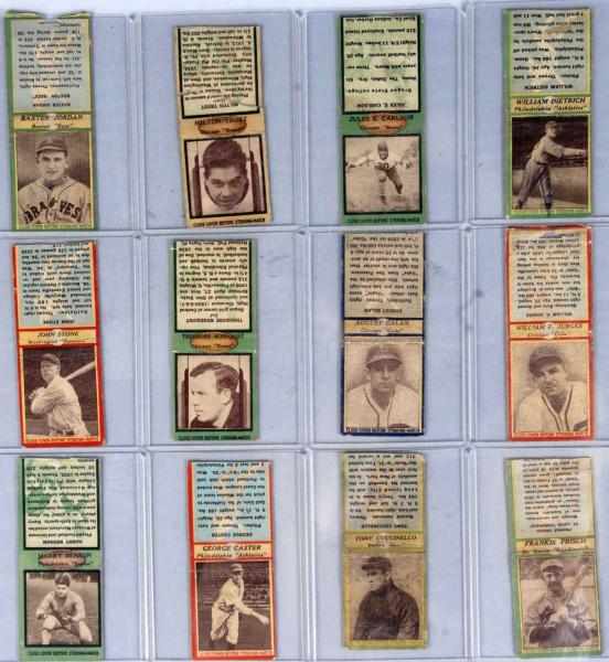 Appraisal: Lot of Baseball Football Match Covers Description Highlight of the