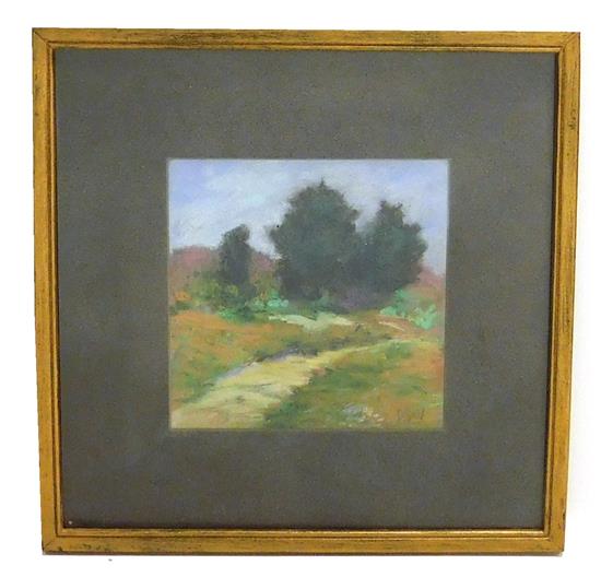 Appraisal: David Ward American pastel on paper Sandy Point summer landscape