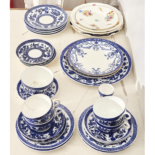 Appraisal: A Coalport blue printed bone china Belfort pattern tea service