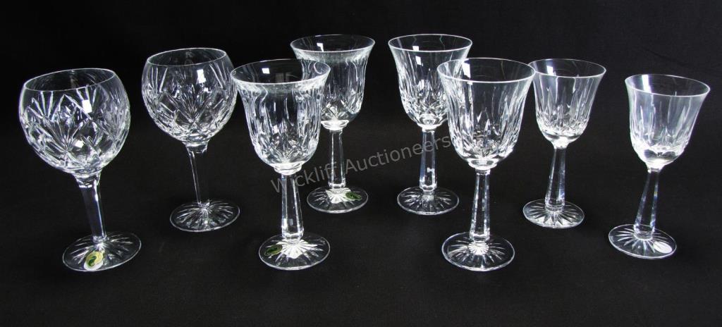 Appraisal: Group of Waterford Crystal Stemware eight total including four 'Ballyshannon'