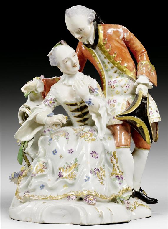 Appraisal: KNIGHT AND LADY F RSTENBERG CIRCA Model by Simon Feilner