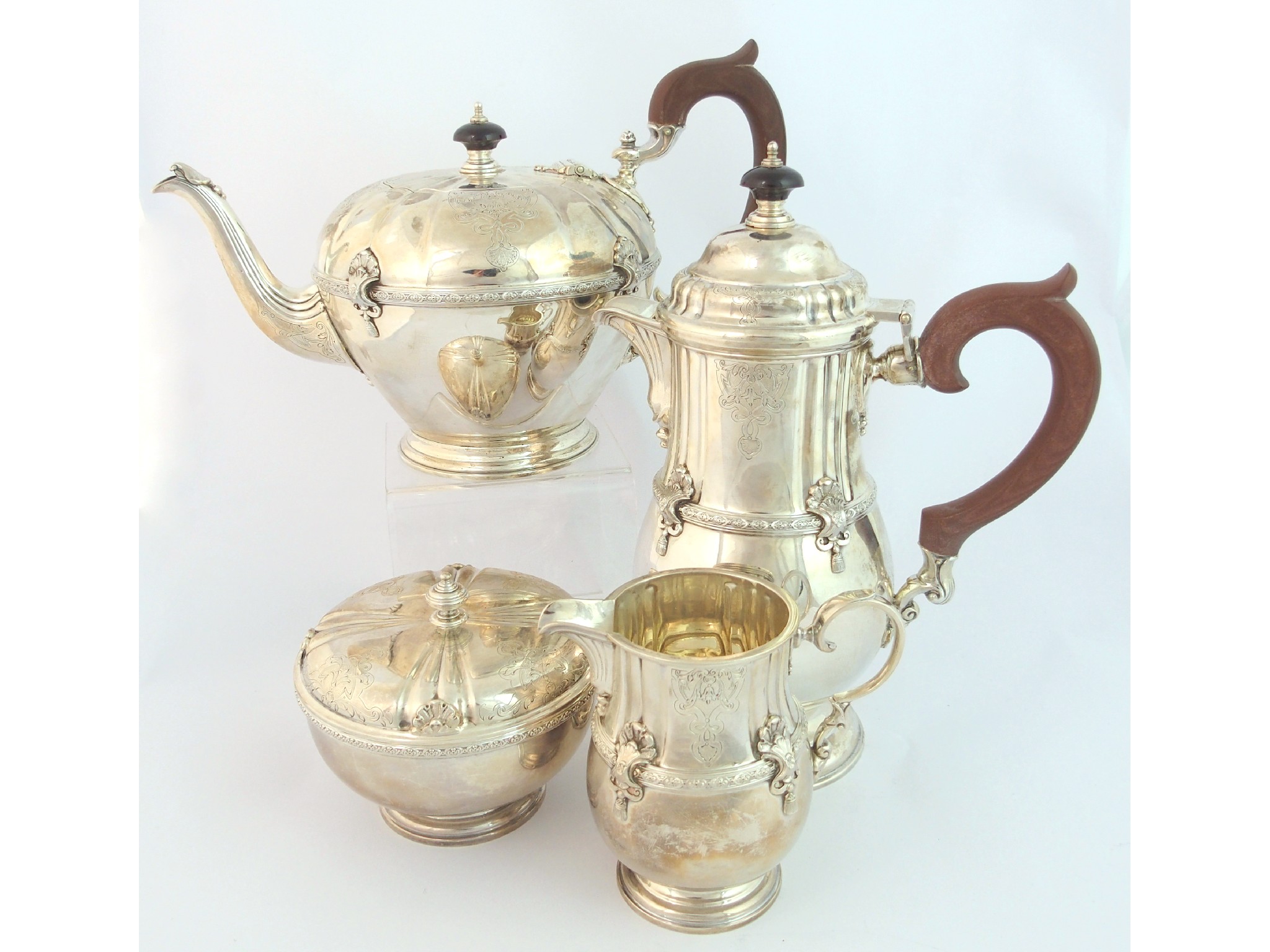 Appraisal: A four piece silver tea serviceby Adie Bros Limited London