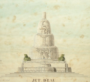 Appraisal: French School th century- Jet d'Eau possible design for a