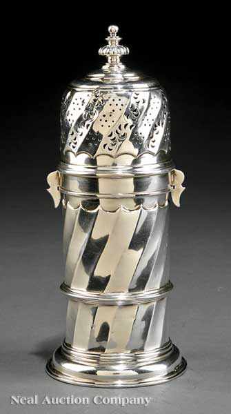 Appraisal: An Antique Irish Sterling Silver Sugar Castor height in weight