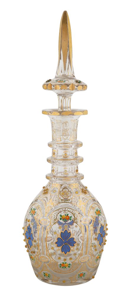 Appraisal: LAST QUARTER OF THE TH CENTURY FRENCH BOHEMIAN QAJAR-STYLE GLASS