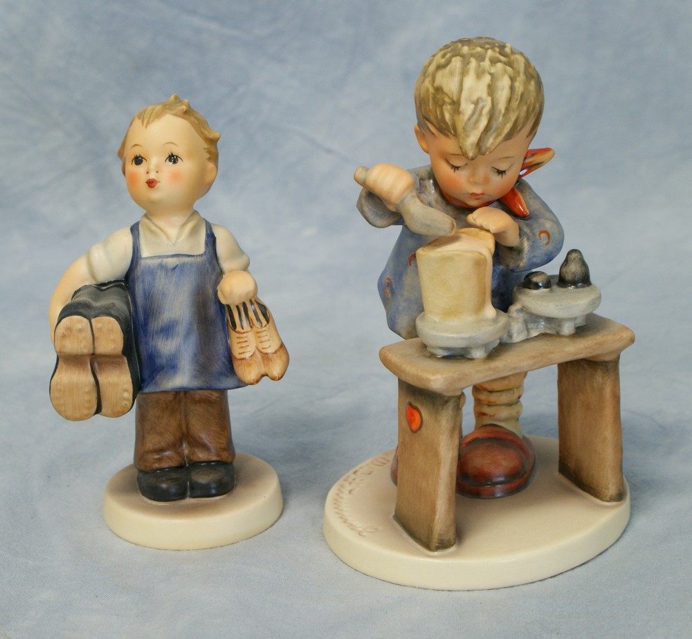 Appraisal: Goebel Hummel Figurines A Fair Measure No TMK- Boots No