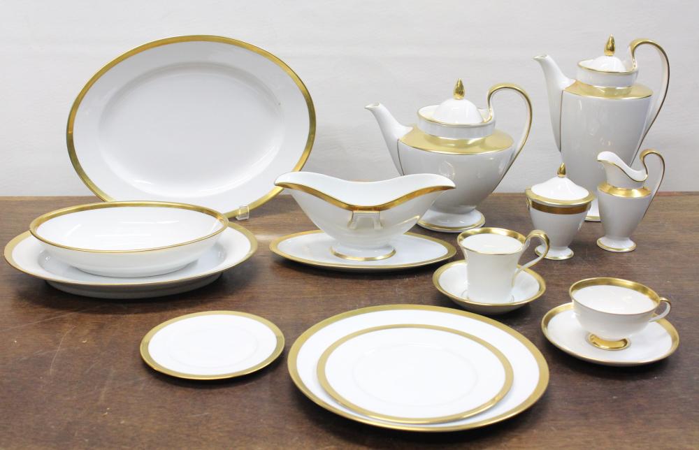 Appraisal: GERMAN FURSTENBER EMPIRE CHINA SET pieces comprised of dinner plates