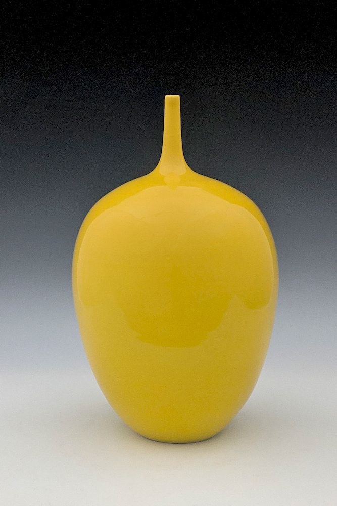 Appraisal: Cliff Lee - Imperial yellow teardrop vase Lot Cliff Lee