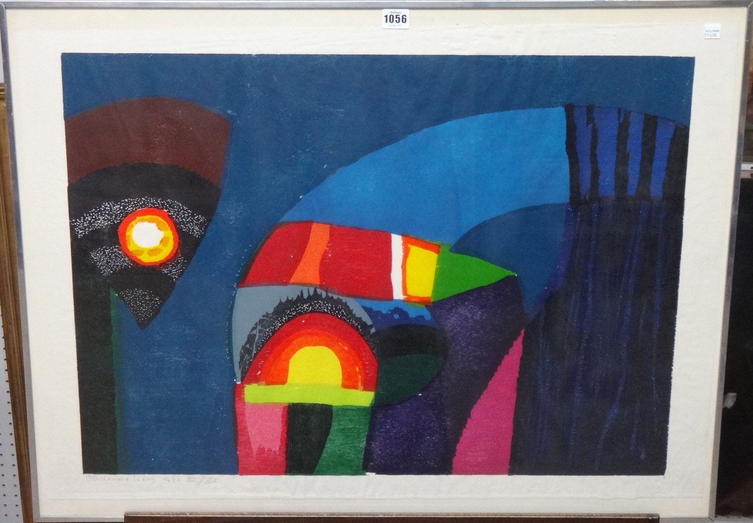 Appraisal: Guillaume Le Roy b Abstract colour lithograph signed dated and