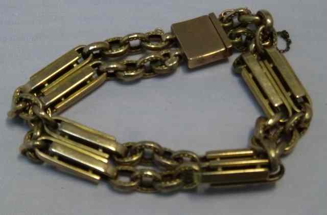 Appraisal: A ct gold fancy link bracelet approximately gm