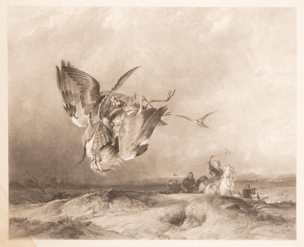 Appraisal: After Edwin Henry Landseer British - Hawking in the Olden