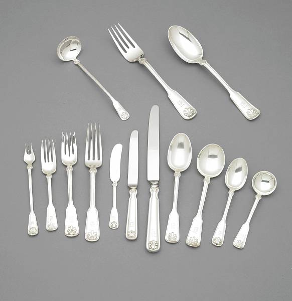 Appraisal: A sterling flatware setTiffany amp Co New York NYShell amp