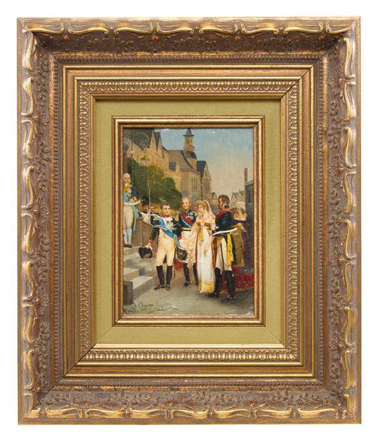 Appraisal: Sale Lot After Nicolas Gosse th Century Napoleon I Receiving