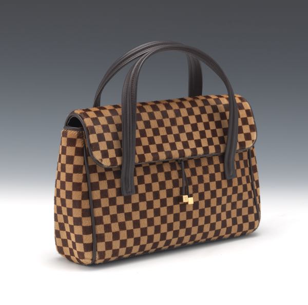 Appraisal: LOUIS VUITTON LIMITED EDITION DAMIER SAUVAGE CALF HAIR LIONNE x