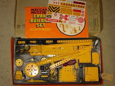 Appraisal: A Meccano Multikit Crane Building Set yellow parts boxed G