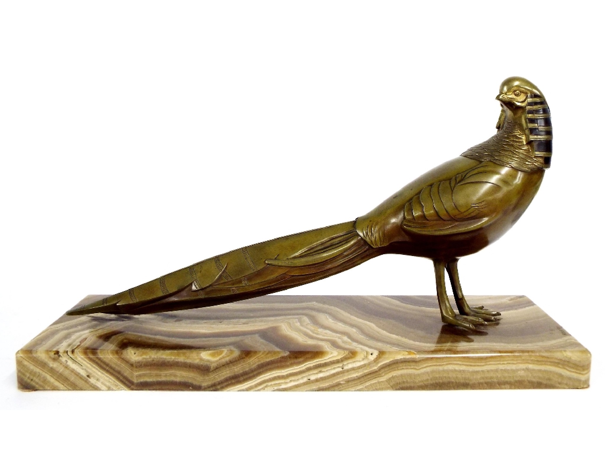 Appraisal: Alexander Kelety - - study of a golden pheasant bronze