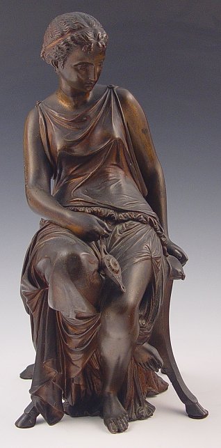 Appraisal: PEIFFER Auguste French - Seated Female Bronze '' signed Arm