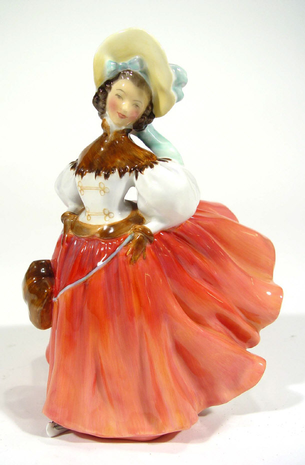 Appraisal: Hand painted Royal Doulton figurine 'The Skater' HN factory mark