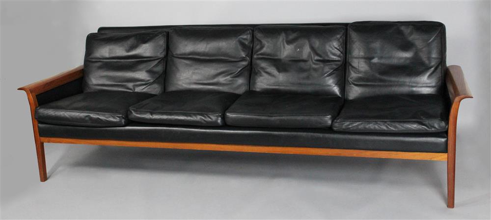 Appraisal: HANS OLSEN FOR VATNE MOBLER MID-CENTURY MODERN SOFA rosewood with