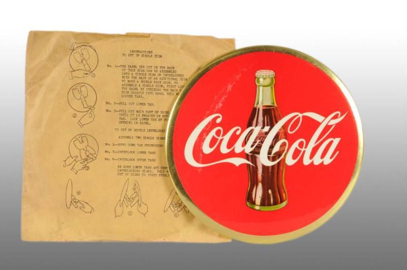 Appraisal: Celluloid Coca-Cola Disc with Original Envelope Description s Unused with