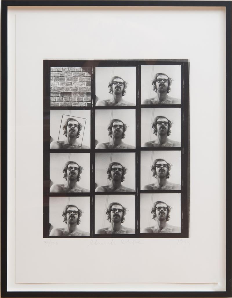 Appraisal: CHUCK CLOSE b UNTITLED SELF PORTRAIT CONTACT SHEET Digital pigment