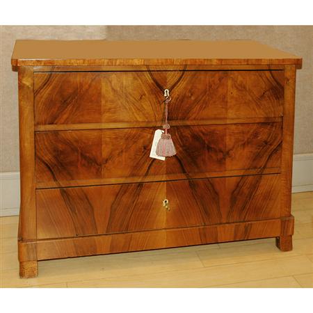 Appraisal: Biedermeier Style Walnut Commode Estimate -