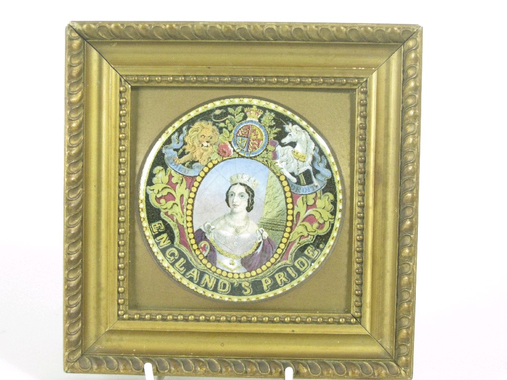 Appraisal: A Prattware Pot Lid with Queen Victorian England's Pride in