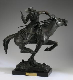 Appraisal: Clem Spampinato signed bronze 'Gunfighter' Clemente Spampinato Italian American -